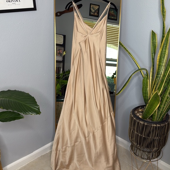 Show Me Your Mumu Tuscany Maxi Slip Dress  in Champagne - Picture 6 of 8